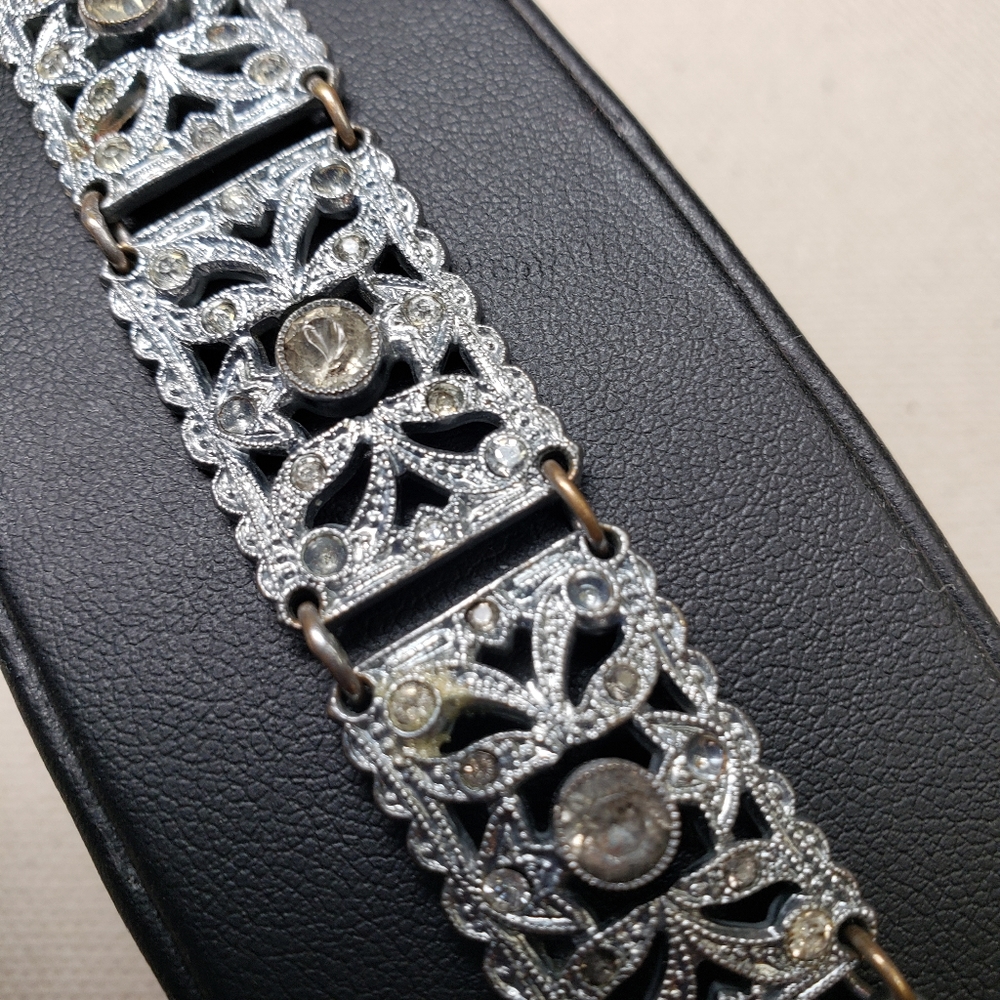 Vtg Rhinestone bracelet from Czechoslavakia